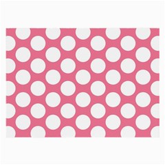 Pink Polkadot Glasses Cloth (Large, Two Sided) from ArtsNow.com Back