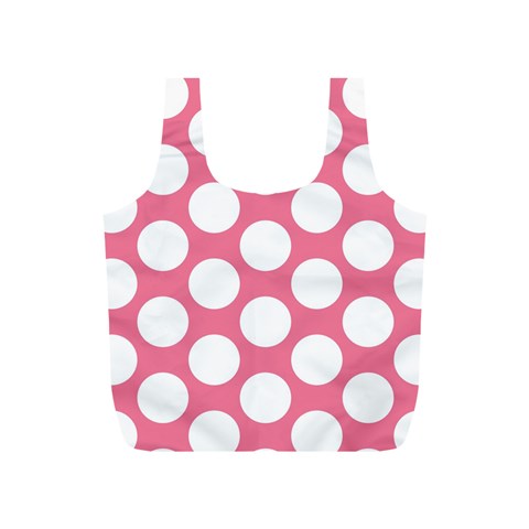 Pink Polkadot Reusable Bag (S) from ArtsNow.com Front