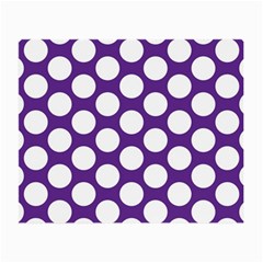 Purple Polkadot Glasses Cloth (Small, Two Sided) from ArtsNow.com Front