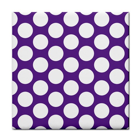 Purple Polkadot Face Towel from ArtsNow.com Front