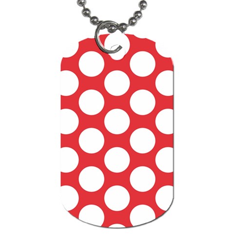 Red Polkadot Dog Tag (Two Back