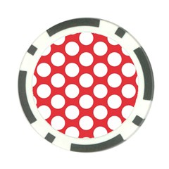 Red Polkadot Poker Chip (10 Pack) from ArtsNow.com Front