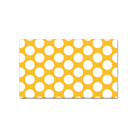 Sunny Yellow Polkadot Sticker (Rectangle) from ArtsNow.com Front