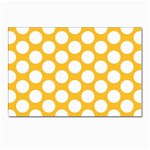 Sunny Yellow Polkadot Postcard 4 x 6  (10 Pack)