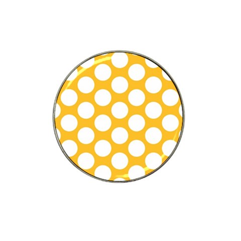 Sunny Yellow Polkadot Golf Ball Marker (for Hat Clip) from ArtsNow.com Front