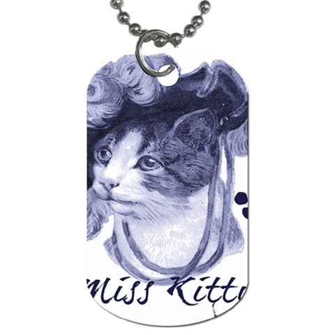 Miss Kitty blues Dog Tag (One Sided) from ArtsNow.com Front