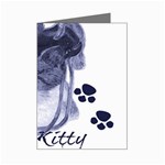 Miss Kitty blues Mini Greeting Card (8 Pack)