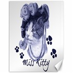 Miss Kitty blues Canvas 18  x 24  (Unframed)
