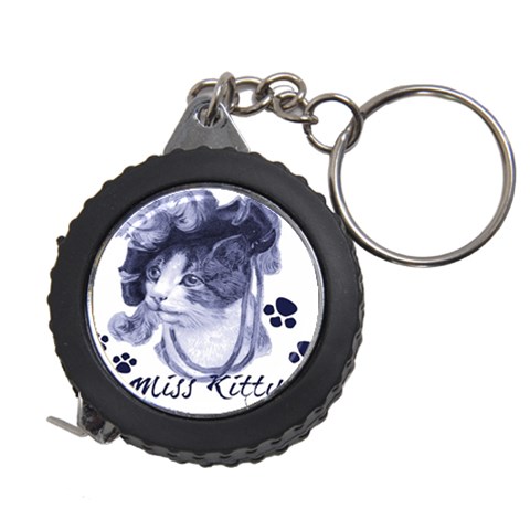 Miss Kitty blues Measuring Tape from ArtsNow.com Front
