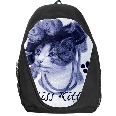 Miss Kitty blues Backpack Bag from ArtsNow.com Front