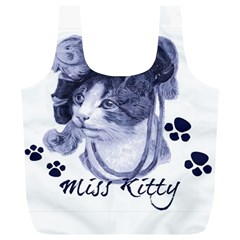 Miss Kitty blues Reusable Bag (XL) from ArtsNow.com Back
