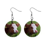 Cow Calf 1  Button Earrings