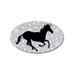 Unicorn on Starry Background Sticker 100 Pack (Oval)