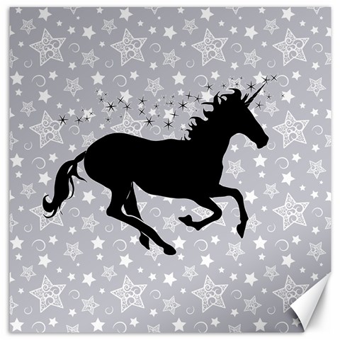 Unicorn on Starry Background Canvas 16  x 16  (Unframed) from ArtsNow.com 15.2 x15.41  Canvas - 1