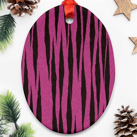 Tiger Ornament (Oval) from ArtsNow.com Front