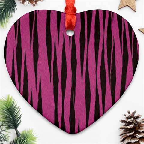 Tiger Ornament (Heart) from ArtsNow.com Front