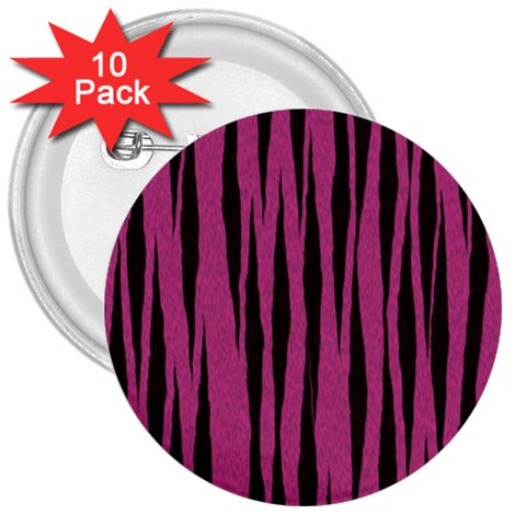 Tiger 3  Button (10 pack) from ArtsNow.com Front