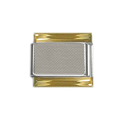 Snake Gold Trim Italian Charm (9mm) from ArtsNow.com Front