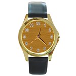 Snake Round Gold Metal Watch