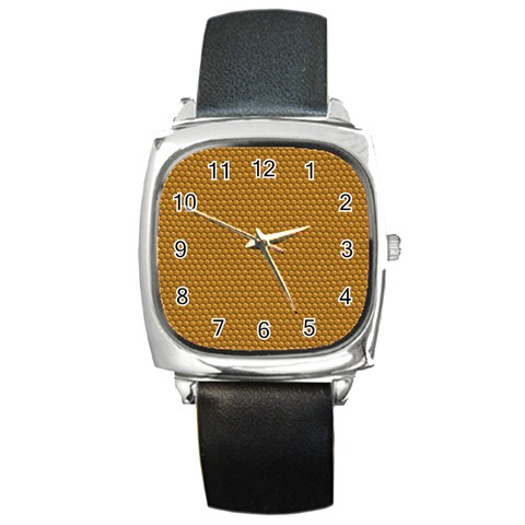 Snake Square Metal Watch from ArtsNow.com Front