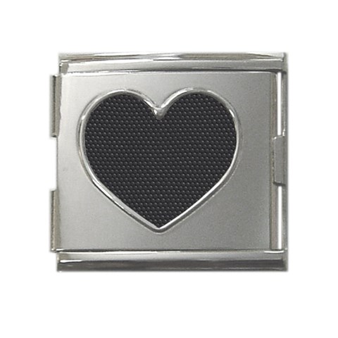 Snake Mega Link Heart Italian Charm (18mm) from ArtsNow.com Front