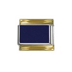 Snake Gold Trim Italian Charm (9mm)