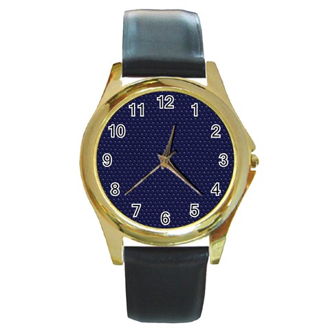 Snake Round Gold Metal Watch from ArtsNow.com Front