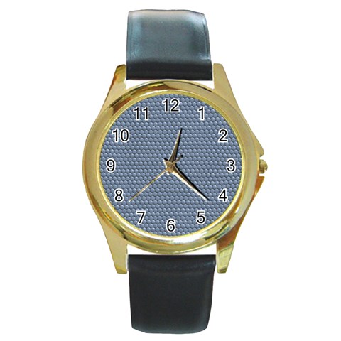 Snake Round Gold Metal Watch from ArtsNow.com Front