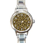 Leopard Round Italian Charm Watch