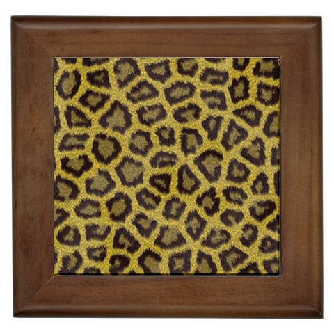 Leopard Framed Tile from ArtsNow.com Front