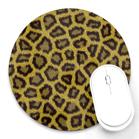 Leopard Round Mousepad from ArtsNow.com Front