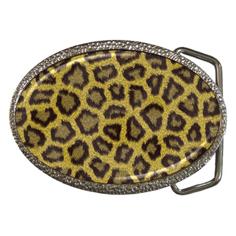 Leopard Belt Buckle from ArtsNow.com Front