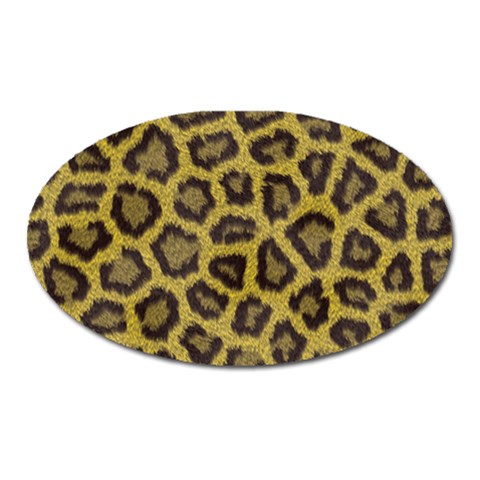 Leopard Magnet (Oval) from ArtsNow.com Front
