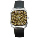 Leopard Square Metal Watch