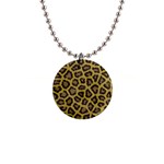 Leopard 1  Button Necklace