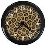 Leopard Wall Clock (Black)