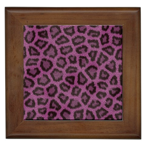 Leopard Framed Tile from ArtsNow.com Front