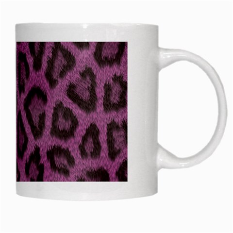 Leopard White Mug from ArtsNow.com Right