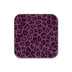 Leopard Rubber Square Coaster (4 pack)