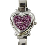 Leopard Heart Italian Charm Watch