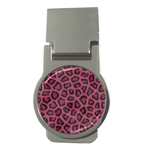 Leopard Money Clip (Round) from ArtsNow.com Front