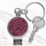 Leopard Nail Clippers Key Chain