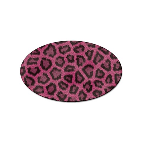 Leopard Sticker (Oval) from ArtsNow.com Front