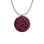 Leopard 1  Button Necklace