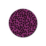 Cheetah Rubber Round Coaster (4 pack)