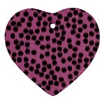 Cheetah Ornament (Heart)