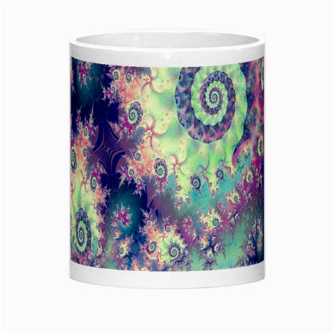 Violet Teal Sea Shells, Abstract Underwater Forest Morph Mug from ArtsNow.com Center