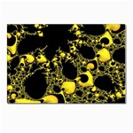 Special Fractal 04 Yellow Postcards 5  x 7  (10 Pack)