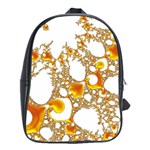 Special Fractal 04 Orange School Bag (Large)