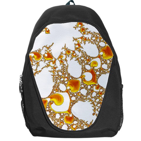 Special Fractal 04 Orange Backpack Bag from ArtsNow.com Front